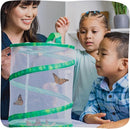 Insect Lore Butterfly Garden Kit – 10 Live Caterpillars, Habitat, STEM Journal, 2 Chrys-a-lid Holding Logs & Feeder – Grow & Release Painted Lady Butterflies – Educational Science Toy by TinyTreasures Baby Boutique