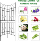 2 Pack Metal Garden Trellis 71" Black Fence Rustproof Garden Trellis for Climbing Plants Support Roses Flower Outdoor Lawn, Black by GreenHaven Gardens