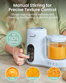 GROWNSY Baby Food Maker with Steam Basket, One Step Baby Food Processor Steamer Puree Blender Grinder Mills Machine, Auto Cooking Grinding and Sterili-zing for Healthy Homemade Baby Food, Blue by TinyTreasures Baby Boutique