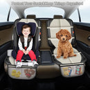 Car Seat Protector,2 Pack Car Seat Protectors Baby Carseat Waterproof Durable 600D Fabric for Child Baby Car Seat Mat Vehicle Pet Cover 2 Storage Pockets (2 Pack Beige) by TinyTreasures Baby Boutique