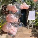 130pcs Clear Balloons Different Sizes 18" 12" 10" 5" Transparent Latex Balloon Garland Arch Kit for Birthday Baby Shower Graduation Wedding Gender Reveal Anniversary Party Decorations by CozyNest Decor