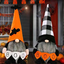 Halloween Gnomes Plush Decor,Witch Scandinavian Tomte Nisse Gnome Swedish Table Decorations Handmade Gnome Decoraion for Home,Orange by CozyNest Decor