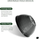 2 Pack Hanging Planters for Indoor Outdoor Plants, 10 Inch Hanging Planter with Drainage Hole & Plug Glazed Hanging Baskets Flower Pots for Garden Home (Black) by GreenHaven Gardens