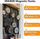 MIKEDE Magnetic Hooks Heavy Duty, 150LB+ Strong Neodymium Magnets with Hooks for Refrigerator, Large Magnetic Hooks with Epoxy Coating for Hanging, Home, Workplace - 10 Pack by CozyNest Decor