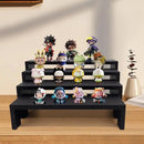 Large Display Wood Risers Wooden Stand 8 Tier Wood Racks Decorative Rectangular, 2 Set 8 Piece Cupcake Stands Cologne Perfume Organizer Dessert Showcase Items(black) by CozyNest Decor