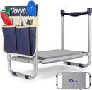 Upgraded Garden Kneeler and Seat with Thicken & Widen Soft Kneeling Pad, Heavy-Duty Foldable Garden Stool with Large Garden Tool Bag, Portable Garden Bench Gardening Gifts for Women, Seniors by GreenHaven Gardens