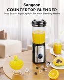 SANGCON 5 in 1 Blender and Food Processor Combo for Kitchen, Small Electric Food Chopper for Meat and Vegetable, 350W High Speed Blenders with 2 Speeds and Pulse for Smoothies and Shakes by TinyTreasures Baby Boutique