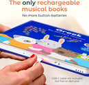 Cali's Books Greek Nursery Rhymes | Bilingual Children's Interactive Musical Book for Baby, Toddlers | USB C Rechargeable | Greek Gifts for Kids by TinyTreasures Baby Boutique