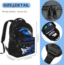 Space Planet Spaceship Backpack For Kids School Boys Girls Astronaut Planet Galaxy Lightweight Waterproof Ergonomic Bacakpack For Age 5-6 6-8 8-12 School Book Bag Daypack Outdoor Adventure by TinyTreasures Baby Boutique