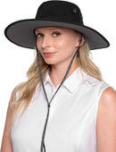 Men's Shapeable Wide Brim Hat - UPF 50 Sun Protection - Maximum Coverage on Your Next Adventure - Sun Fearless Leo Hat by GreenHaven Gardens