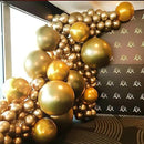 130pcs Metallic Gold Balloons Different Sizes 18" 12" 10" 5" Party Latex Balloons for Birthday Graduation Baby Shower Wedding Anniversary New Year Party Decorations by CozyNest Decor