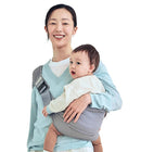 Konny Baby Carrier Hip Seat, Dual Support IHDI Certified with Two Safety Pads, Adjustable Wraps Sling Wearable One Size Fits All, Baby Essentials for 6 to 48 Months up to 44 lbs -Blue Grey by TinyTreasures Baby Boutique