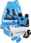 Adventure Kidz - Outdoor Exploration Kit, Children’s Toy Binoculars, Torch, Compass, Whistle, Magnifying Glass, Backpack. Great Kids Gift Set for Camping, Hiking, Educational and Pretend Play. by TinyTreasures Baby Boutique