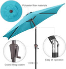 9ft Outdoor Patio Umbrella - Table Umbrella Waterprool UV Protection, Sombrillas de Patio with Push Button Tilt&Crank, Sun Umbrella for Pool, Porch, Garden, Deck, Backyard(Sky Blue) by GreenHaven Gardens