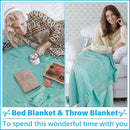 Oversized Turkish Beach Towel Blanket XXL Cotton Sandproof Towels Boho Woven Extra Large Big Sand Free Giant Throw Thick Blankets Huge Quilt XL Picnic Camping Necessities Cloud For Adult Gifts Teal by TinyTreasures Baby Boutique
