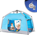 Easy Set Up Kids Playhouse with Nice LED Light Strip and 3 Large Opens,Portable Children Play Tent & Privacy Room for Indoor & Outdoor Games with Carry Bag-Free Space for Toddlers-Birthday Gifts by TinyTreasures Baby Boutique