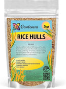 Rice Hulls for Potting Applications - Promote Root Development, Water Efficiency, and Disease Resistance - 5 QUARTS by GreenHaven Gardens