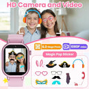 Waterproof Smart Watch for Kids Girls Ages 5-12 with 39 Games, HD Camera, Video, Music, Habit Tracking, Alarm, Pedometer, Kids Smart Watch Chrismars Birthday Gift for Girls Age 5 6 7 8(Pink) by TinyTreasures Baby Boutique