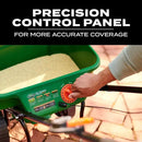 Scotts Turf Builder EdgeGuard DLX Broadcast Spreader for Seed, Fertilizer, Salt, Ice Melt, Holds up to 15,000 sq.ft. Product by GreenHaven Gardens
