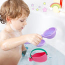 Small Soft Bath Toys for Toddlers 1-3 - Super Easy to Clean Water Table Toys Baby Tub Swimming Pool Toy Fun Tactile Training Newborn Gifts, 3Packs (Pink) by TinyTreasures Baby Boutique