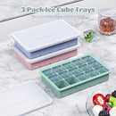 Silicone Ice Cube Tray 3 Pack, HANCELANT Ice Cube Mold, Ice Trays for Freezer with Lid for Whiskey, Baby Food, BPA Free, Easy Release by TinyTreasures Baby Boutique