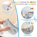 6 in 1 Baby High Chair for Babies and Toddlers, Booster Seat, Kids Learning Table & Chair (Grey) by TinyTreasures Baby Boutique