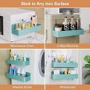 Magnetic Spice Rack for Refrigerator, Kitchen Organizer and Storage Shelf, Blue(2 Pack) by CozyNest Decor