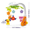 KiddoLab Baby Crib Mobile with Relaxing Music. Includes Ceiling Light Projector with Stars, Animals. Musical Crib Mobile with Timer. Nursery Toys for Babies Ages 0 & Older by TinyTreasures Baby Boutique