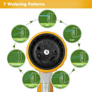 RESTMO Garden Hose Nozzle, Heavy Duty Metal Water Hose Nozzle with 7 Adjustable Spray Patterns, High Pressure Hand Sprayer with Flow Control, Best for Watering Plant & Lawn, Washing Car & Pet, Yellow by GreenHaven Gardens