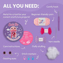 Cookie Box Crochet Kit for Beginners - Learn to Craft Amigurumi Stuffed Animals - Knitting Gift for Kids and Adults - Beginner-Friendly Yarn - Stitch-by-Stitch Video Tutorial - Jellyfish Jenny by TinyTreasures Baby Boutique