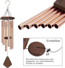 Memorial Wind Chimes for Outside, Wind Chime Outdoor Deep Tone, Sympathy Wind-Chime Personalized with 6 Tuned Tubes, Elegant Chime for Garden Patio Balcony and Home Gold by CozyNest Decor