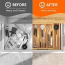 Lifewit Utensil Organizer for Kitchen Drawer, Expandable Cooking Utensil Tray, Bamboo Cutlery Silverware Flatware Holder, Adjustable Spatula Tools and Gadgets Storage Divider, Large, Natural by CozyNest Decor