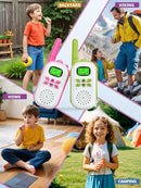 Walkie Talkies for Kids Rechargeable,Toys for Boys and Girls Ages 3-12, 2 Pack Long Range 2-Way Radios, Birthday Gifts,Christmas Stockings, Outdoor Play, Family Games, Hiking Camping Gear by TinyTreasures Baby Boutique