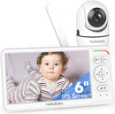 HelloBaby Baby Monitor with 6" World First IPS Screen 30-Hrs Battery, No WiFi Video Baby Monitor Camera and Audio, Remote Pan/Tilt/Zoom, ECO, VOX, 2-Way Talk, Night Vision, 1000ft, Portable for Travel by TinyTreasures Baby Boutique