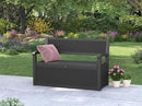 70 Gallon Deck Bench with Storage,Outdoor Storage Box Bench Waterproof&Lockable, Resin Patio Furniture with Armrest for Patio, Porch, Garden,Black by CozyNest Decor