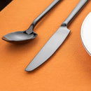 Alata Potter Black 20-Piece Forged Silverware Set with Utensil-Serving Set, Service for 4, Stainless Steel Flatware Set, Modern Design with Mirror Finish, Ideal for Home, Kitchen, Party, Camping by CozyNest Decor