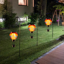 2 Pcs Hot Air Balloon Solar Lantern, Unique Solar Hot Air Balloon with Flame, Hanging Outdoor Lanterns Waterproof Decor for Patio, Garden, Porch by GreenHaven Gardens