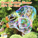 Dinosaur Bubble Blower Bubble Machine Gun for Kids and Toddlers Fun Big Bubble Wand Outdoor Toys for 3 4 5 6 7 8 Years Old Boys and Girls(Green) by TinyTreasures Baby Boutique