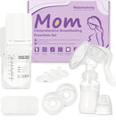 Breastfeeding Essentials Kit for Nursing Moms - Manual Breast Pump, Nipple Shields, Milk Collectors, Breastmilk Storage Bags, Soothing Gel Pads for Breastfeeding Newborn Relief for Sore Nipples 37 Pcs by TinyTreasures Baby Boutique