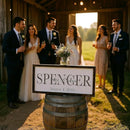 personalized wedding sign custom wedding sign marriage ceremony decorations Newlywed gifts personalized family name sign custom last name wall decor (FS05-Family Name) by TinyTreasures Baby Boutique