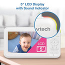 VTech Video Baby Monitor with 5" LCD Screen, Up to 17Hrs Video & 31Hrs Audio Battery Life, Night Vision, 1000ft Range, Pan-Tilt-Zoom, Lullabies, Soothing Sounds, Temperature Sensor, No WiFi: 924W by TinyTreasures Baby Boutique