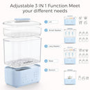 Bottle Sterilizer and Dryer, All-in-One Electric Steam Sterilizer Bottle Sanitizer for Baby Bottles, Pump Parts Accessories Newborn Essential (Blue) by TinyTreasures Baby Boutique
