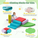 Lischwert Foam Climbing Blocks for Toddlers 1-3, 6pcs Soft Play Set with Crawling Exploration Toys, Indoor Outdoor Infant Safe Blocks for Baby Gym Toddler Playground by TinyTreasures Baby Boutique