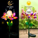 Metal Flower Solar Outdoor Lights Windmill Garden Stake - Outdoor Waterproof for Yard, Lawn, Patio, Gardening Gifts, Solar Flower Lights by GreenHaven Gardens