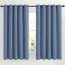 NICETOWN Room Darkening Curtains for Living Room, Grommet Thermal Insulated Room Darkening Window Treatments Privacy Sound Reducing for Bedroom, 2 Panels, W66 x L66, Stone Blue by TinyTreasures Baby Boutique