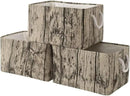 TcaFmac Fabric Storage Basket, Decorative Canvas Storage Bins Baskets for Gifts Empty Tree Stump by CozyNest Decor