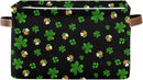 Storage Basket St Patrick's Day Cube Storage Bins Organizer Bag Collapsible Closet Shelf Baskets with handle for Baby Cloth Pet Toy Book 14.2×10.2×8.3 IN by TinyTreasures Baby Boutique