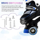 Adjustable 4 Size Kids Roller Skates With Light up Wheels for Girls Ages 5-8-12, Safe and Fun Illuminating Skates for Kids, Toddlers, Boys by TinyTreasures Baby Boutique