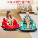 12V Bumper Car for Toddlers, Electric Toy Ride on Battery Car with Kids W/Parent Remote Control, 2-Speed, 360 Degree Spin, Music & LED Lights for Kids, Red by TinyTreasures Baby Boutique