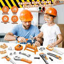 Kids Tool Set with Portable Tool Box & Electronic Toy Drill, Toddler Tool Set,Tool Play Toys Construction Tools for Kids Ages 3 4 5 6, Christmas & Birthday Gifts for Boys by TinyTreasures Baby Boutique